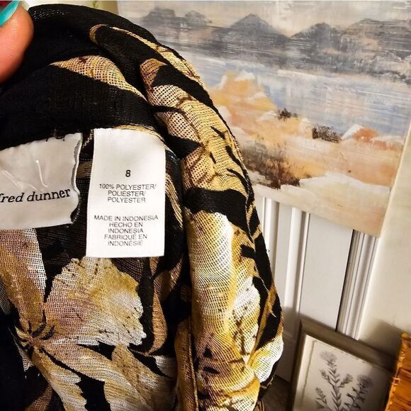 VTG Alfred Dunner Sheer Multi Floral Shirt. - Picture 14 of 14